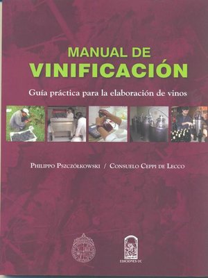 cover image of Manual de Vinificación